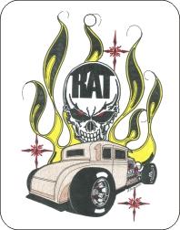  Rat Rod Skull Red Eyes Car | My Air Freshener